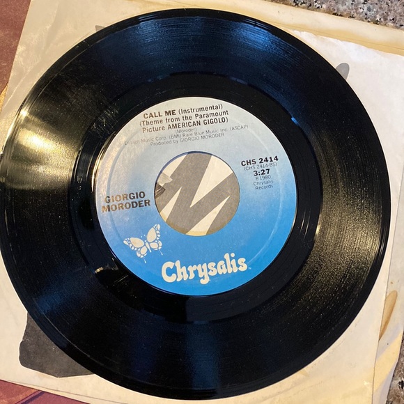 Lot of 2 45 RPM vinyl records from the 80’s-Blonde “Call Me” & “Heart of Glass” - Picture 3 of 8